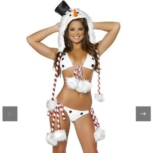 Christmas Snowman Bikini Costume - Women’s OS
